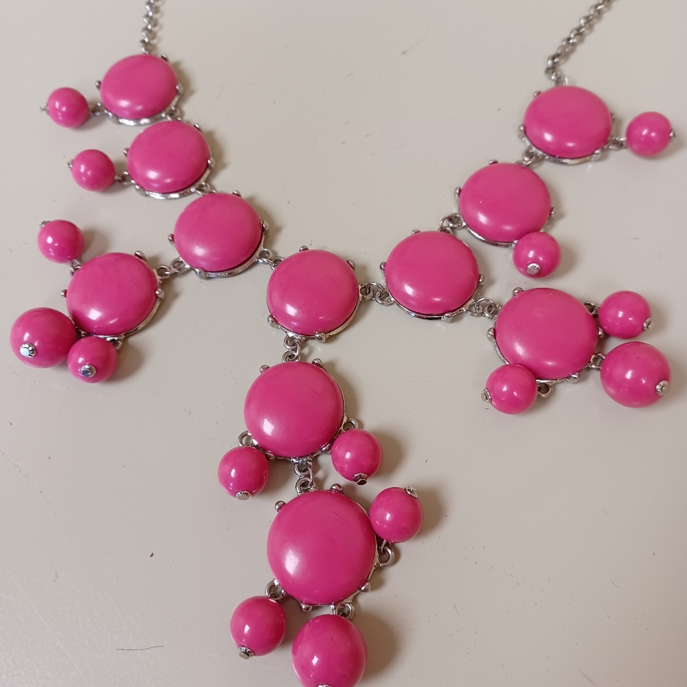 Express pink statement necklace